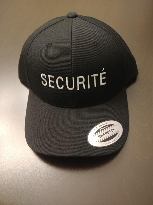 Casquette - Sécurité - Broderie